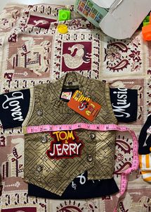 Fancy Tshirt Pants Set With Jacket