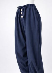 Navy Blue Balloon Pants