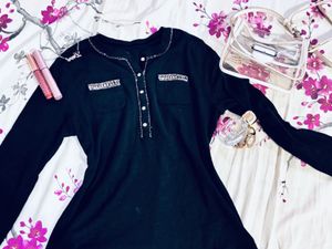 Black Fitted T Shirt