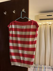 Striped Button-Down Top