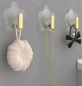 10 Set Of LStar-Shaped Adhesive Wall Hooks