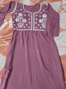 Floral Embroidered Kurta