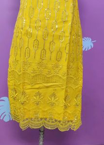 Yellow Festive Wear Kurti