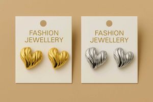 Combo Of 2 Heart Stud Earrings