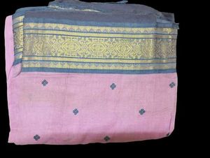 Elegant Pink cotton Saree