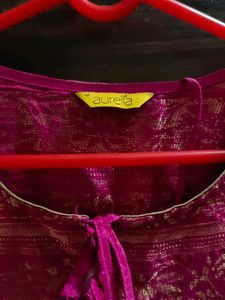 Aurelia Pink Beutiful Silk Kurta