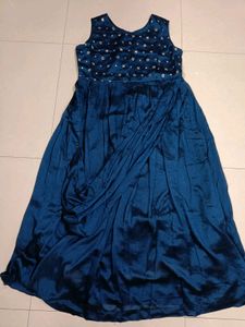 Blue Gown With Jacket