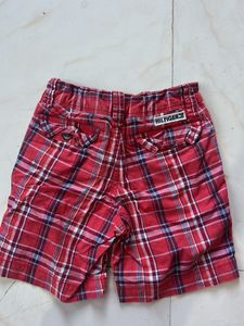 Red Plaid Shorts