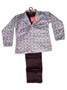 Boys Plaid Suit Set