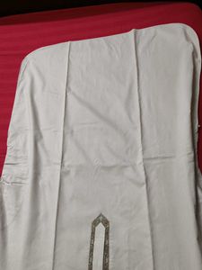 Men Beige Long Rayon Casual Kurta
