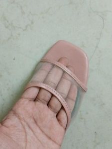 Pink T-Strap Sandals