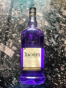 Empty Bottle Of 1L Teacher’s Highland Cream Whisky
