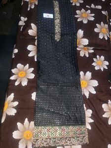 Beautiful Black Cotton Suit