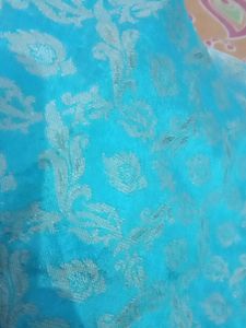 Sky Blue Silk Pant Suit....