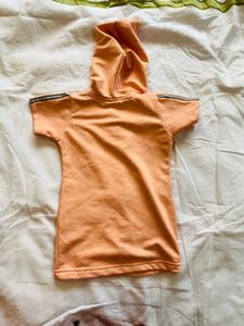 Hooded Dress with Zipper