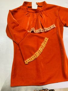 Vintage Rust  Orange Top