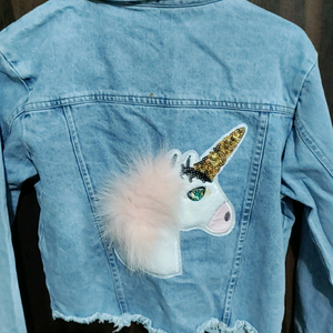 unicorn denim jacket 😍
