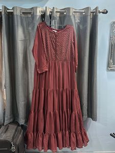 Mauve Sequin Detail Dress