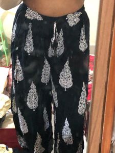 Black Pattern Palazzo
