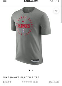 NIKE Atlanta Hawks White Dri-Fit (Unisex)