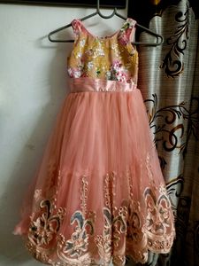 5 To 6 Year Baby Girl Long Dress 👗