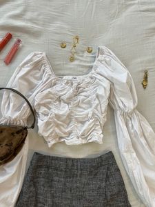 Pinterest White Crop Top