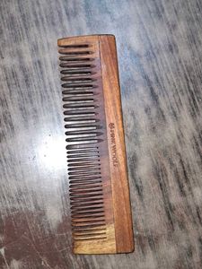 Pink Woolf Natural Wooden Beard &amp; Hair Comb