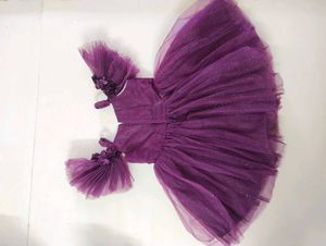 Adorable Purple Tulle Party Dress