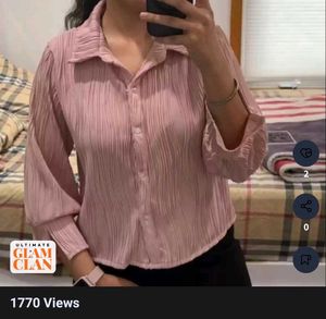 Athena Lavender Shirt Style Top