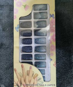 Pretty Glittery Nail Press-ons!!(With Tape)