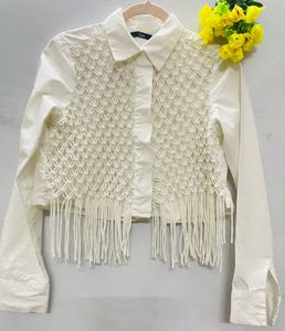 Crop Top Shirt With Collar