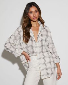 H&M Pintresty🌸 Oversized Plaid Shirt For Women