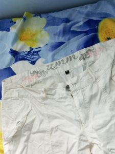 White Cargo Pants