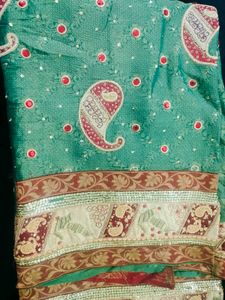Zari Hand Work Party Wear Heavy Saree