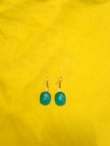 Emerald Green Gemstone Earrings