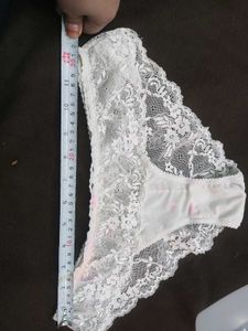 White Lace Thong Panty 🖤