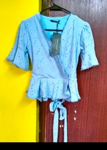 Tokyo Talkies Wrap Top