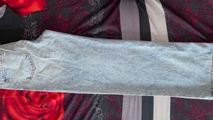 Zara Wide Leg Ripped Jeans