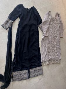 Black Kurta Set Nd Single Kurti