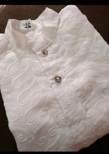 White Kurta Set for Kids