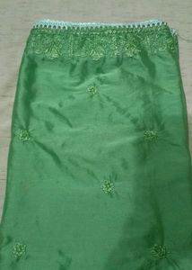 Green Embroidered Kurta Set