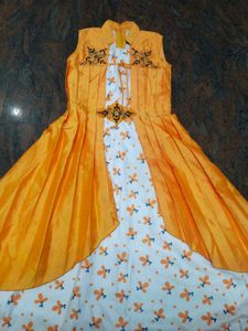 Orange Girls' Dress
