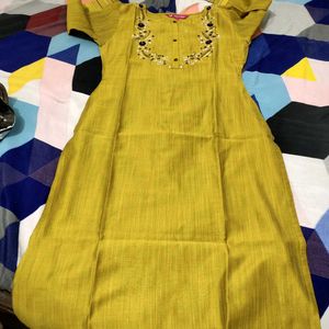 Elegant Mustard Kurta