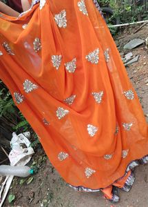 Designer Saree With Ready Made Blouse