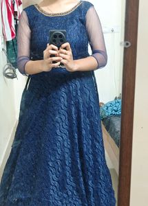 Blue party gown
