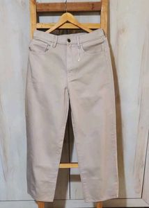 Light Brown Cotton Paint Waist Size-30