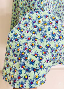 A Line Multicolour Knee Length Dress