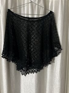 Crochet Lace Poncho Top