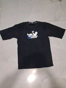 Cool Graphic Print Black T-Shirt