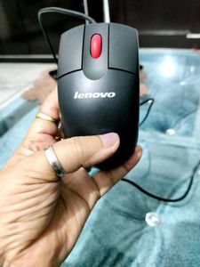 Lenovo Wired Mouse - Black💥